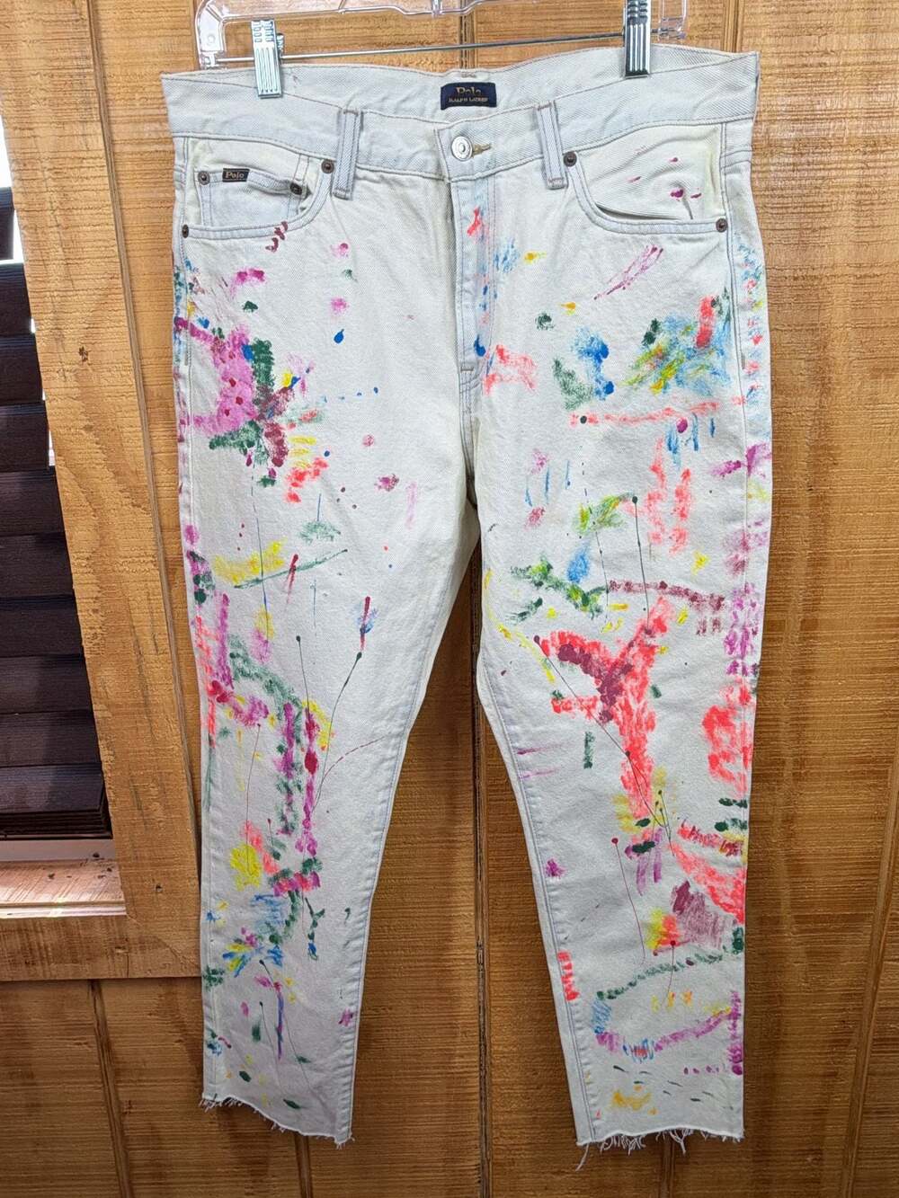 Polo Ralph Lauren Avery Boyfriend Paint Splatter Jeans Size 29R